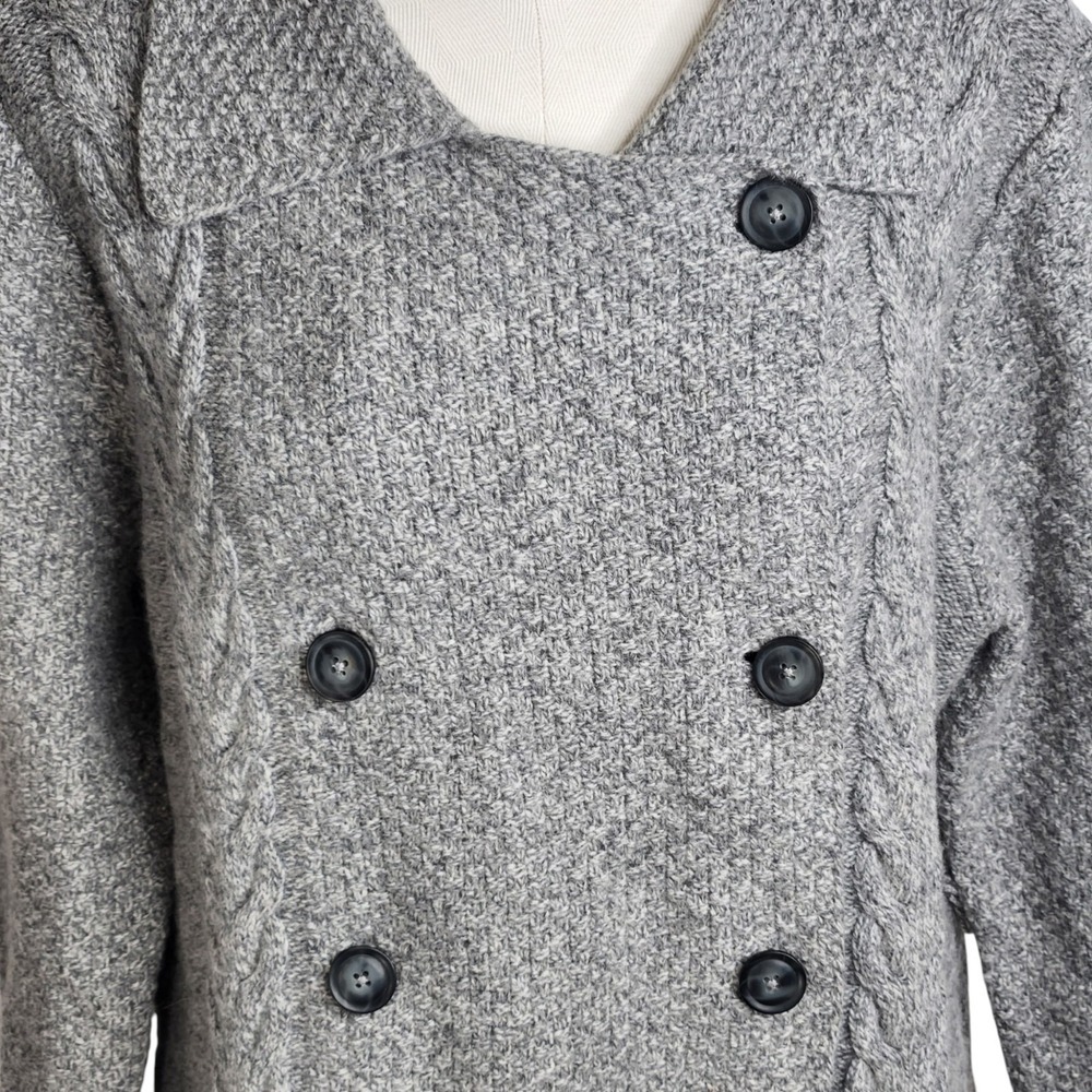 Pendleton Woolen Mills Womens Lambswool Blend Cardigan Sweater Gray Plus Size 2X - Picture 4 of 15